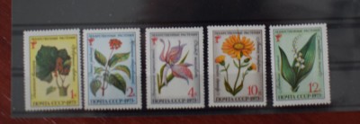 TS24/01 Timbre CCCP - Nestampilat - Flori foto