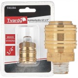 Conector rapid din alama tip mama, filet exterior 1 / 4&quot;, Tvardy T00286