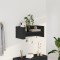 vidaXL Raft de perete, negru, 70,5x35x30,5 cm, lemn prelucrat 848452