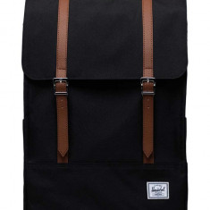 Herschel rucsac Survey Backpack culoarea negru, mare, neted