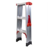 Scara dubla din aluminiu, 2x3 trepte, pliabila, maxim 150kg / ZTS 8187