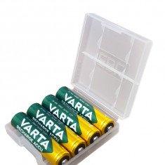 Set 4 acumulatori 1, 2V pentru Lampi Solare AAA, HR03, 550 mAh, Ni-Mh, Varta Box