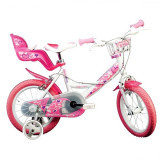 Bicicleta pentru fetite cu diametru 14 inch 144RN, Dino Bikes