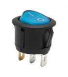 Interupator basculant 1 circuit 3 pini ON-OFF 6A-250V albastru, Oem
