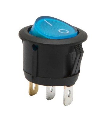 Interupator basculant 1 circuit 3 pini ON-OFF 6A-250V albastru foto