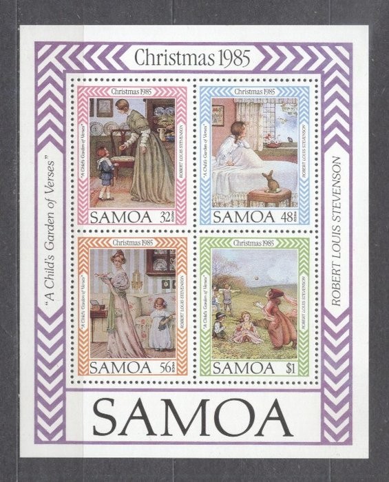 Samoa 1985 Christmas Religion perf. sheet MNH S.666