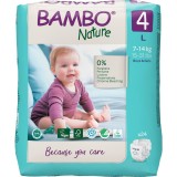 Scutece eco Nr. 4 pentru 7-14 kg, 24 bucati, Bambo Nature