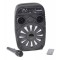 Boxa portabila elSales QS-2605 cu Bluetooth, USB, cititor card, microfon, telecomanda, lumini party, difuzor