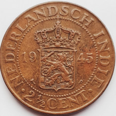 2407 Indiile de Est Olandeze 2 1/2 cents 1945 km 316