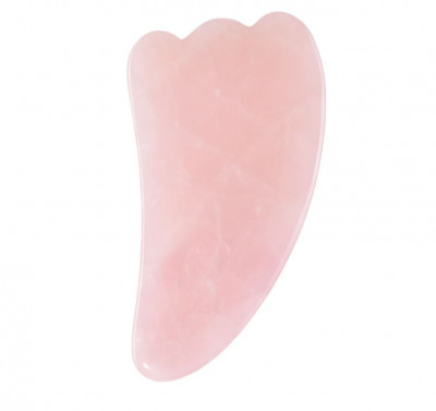 Piatra quartz pentru masaj Livarno home, 4.8 x 9.5 x 0.475 cm, roz foto