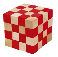 Joc logic IQ 3D Puzzle rosu&amp;natural Anaconda, Fridolin