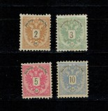 Austria 1883 - Stema, uzuale, neuzate