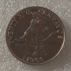 G5. FILIPINE 25 centavos 1966 UNC **