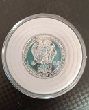 Monedă de investiție din argint, Arca lui Noe (Noah's Ark) de 200 Dram, emisă &icirc;n Republica Armenia &icirc;n anul 2012
