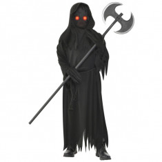 Costum Moartea Intunecata cu masca LED pentru copii 4-6 ani 110 cm