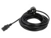 Cablu 3x1mm2 CEE 7/7 ştecăr &icirc;n unghi IEC C13 mamă PVC SAVIO