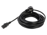 Cablu 3x1mm2 CEE 7/7 ştecăr &icirc;n unghi IEC C13 mamă PVC SAVIO