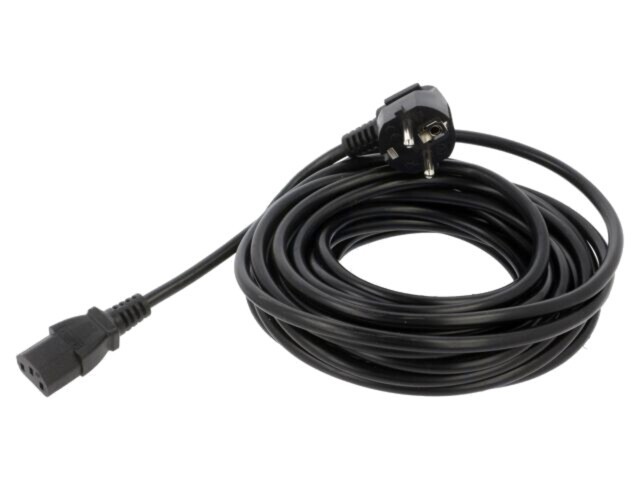 Cablu 3x1mm2 CEE 7/7 ştecăr &icirc;n unghi IEC C13 mamă PVC SAVIO