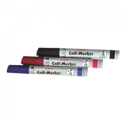 Marker Colli Herlitz, Permanent, 1-4 mm, Reincarcabil, Albastru foto