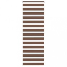 vidaXL Jaluzea tip zebra maro lățime țesătură 75,9 cm poliester