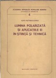 Lumina polarizata si aplicatiile ei in stiinta si tehnica - Ion Agarbiceanu