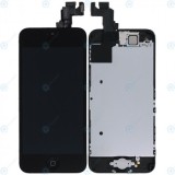 Modul display LCD + Digitizer incl. Piese mici negre pentru iPhone 5C