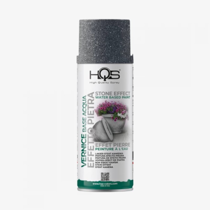 Spray Vopsea HQS cu efect de piatra Grigio Scuro , Gri intens 400 ml