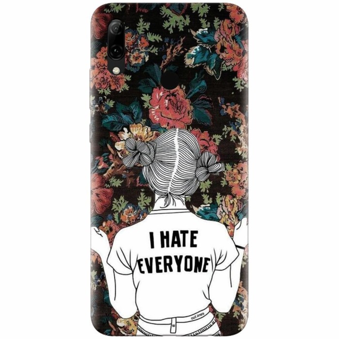 Husa silicon pentru Huawei P Smart 2019, I Hate Everyone