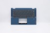 Carcasa superioara cu tastatura palmrest Laptop, Lenovo, IdeaPad Flex 5-14ALC05 Type 82HU, 5CB0Y85615, Fingerprint, Abyss Blue, iluminata, layout US