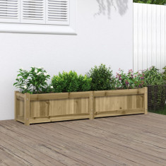 Jardiniera de gradina, 150x31x31 cm, lemn de pin tratat GartenMobel Dekor