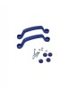 Set 2 Manere Plastic Albastru KBT Smart-Line - Suruburi Incluse, Montaj Facil