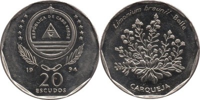Cabo Verde 1994 - 20 escudos UNC foto