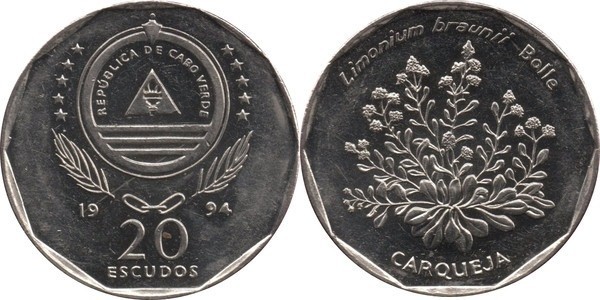 Cabo Verde 1994 - 20 escudos UNC