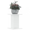 VidaXL Suporturi de plante, 2 buc., alb, 30x30x40 cm, lemn prelucrat 3307846