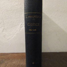 Critice - Titu Maiorescu (3 vol. colegate)