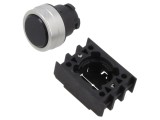 Comutator cu apăsare 22mm, negru