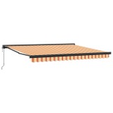 Cumpara ieftin Copertina retractabila, galben/alb, 4x3 m, textil/aluminiu