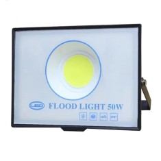 Proiector Led De Exterior COB Techstar&reg; LY-TGD-001, 50W, 8000 lm, Lumina Rece 6000-6500K, Corp Aluminiu, Suport Reglabil, IP67, Negru/Alb