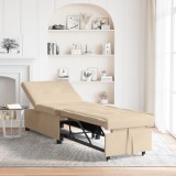 vidaXL Canapea Extensibilă 3 &icirc;n 1 din Material Crem de la
