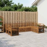 Cumpara ieftin Set de canapele de exterior 9 buc. 9-Locuri natural