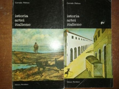 Istoria artei italiene 1, 2- Corrado Maltese foto