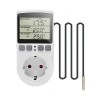 Priză Termostat Programabilă cu Senzor Temperatură NTC, LCD, -40-120&deg;C, 16A, Timer, Control Inteligent Calorifer Electric, Acvariu, Seră