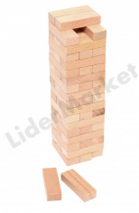 Joc jenga din lemn 25 x 8 cm foto