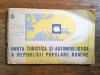 Harta Turistica Automobilistica RPR ONT Carpati Ghid Calatorie Auto Vintage &#039;70 Rara