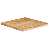 Blat masă cu margini naturale, 40x40x2,5 cm, lemn masiv mango