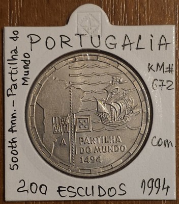 200 escudos 1994, Portugalia, comemorativă foto