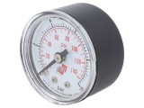 Manometru PNEUMAT M40A.PL010G18, 0-10 bar, 40mm, Conexiune G1/8 Spate, Carcasa Plastic, Clasa Acuratete 2.5
