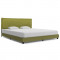 Cadru de pat, verde, 180 x 200 cm, material textil