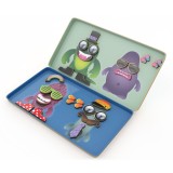 Fabrica de Monstri Magnetici - Joc Creativ Portabil, 34 Piese, 3-99 Ani, 1-2 Jucatori - Magneti Corp, Imbracaminte si Accesorii