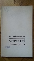Mircea Ivanescu - Versuri (1968, debut poezie) poeme poesii postmodernism RARA